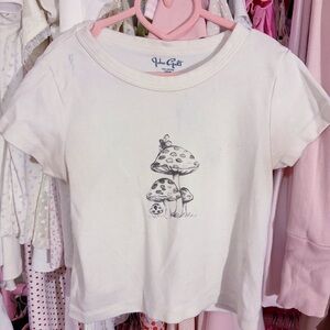 Brandy Melville John Galt Mushroom Fairy Fairycore Baby T Shirt OS